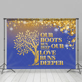 Aperturee - Aperturee Roots Run Deep Glitter Bokeh Family Reunion Backdrop